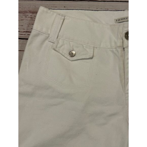 Tommy Hilfiger White Straight Leg Jeans Size 10 Excellent Condition Spring - Picture 4 of 7